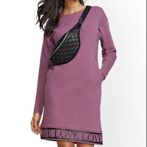 SOHO STREET - "LOVE" SWEATSHIRT DRESS